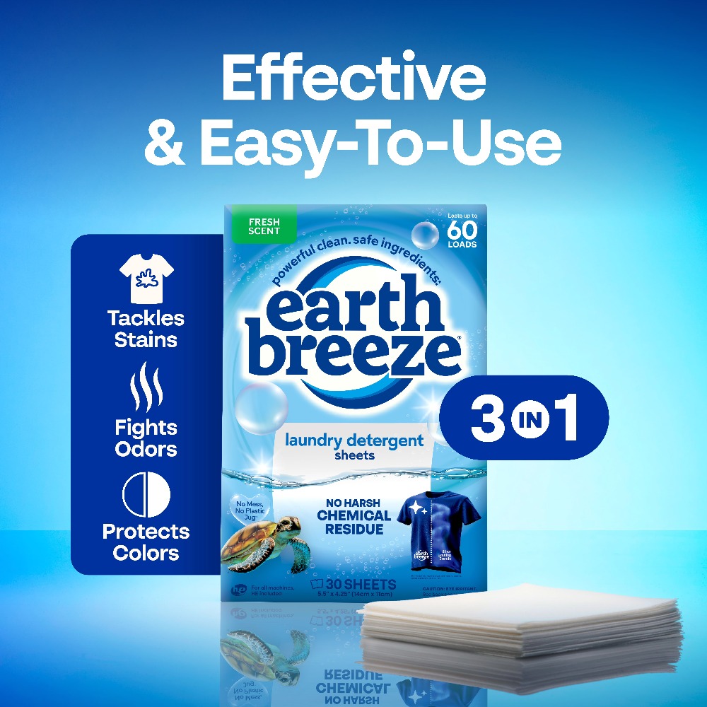 Laundry Strip Eco - 環境に優しい旅行用ランドリーストリップ 低刺激性洗濯洗剤シート フレッシュな香り 消臭効果 敏感肌向け60回分 家庭用洗濯用品