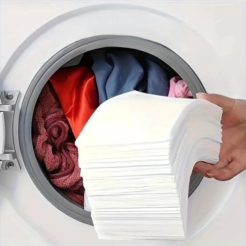Laundry Strip Eco - 50枚入り 洗濯色吸収紙 染み防止 洗濯タブレット 洗濯機用 衣類の色落ち防止シート