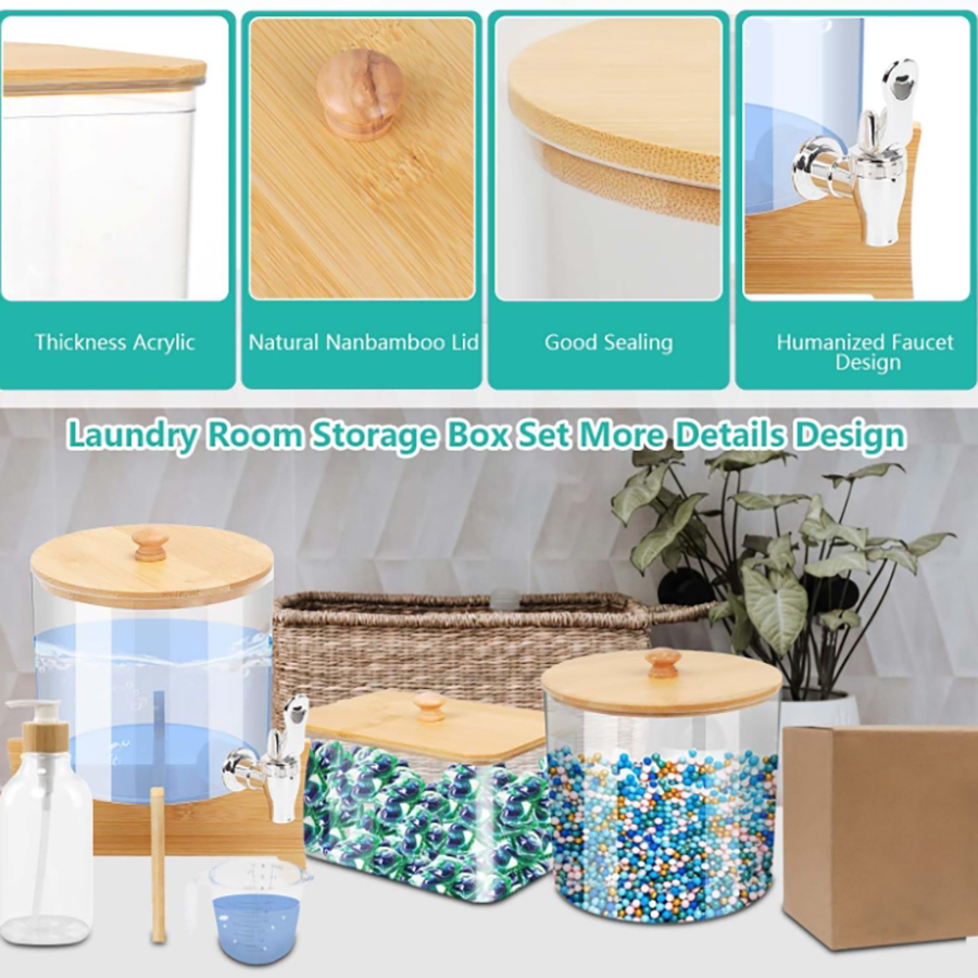 3パック ランドリー整理収納セット 液体洗濯洗剤ディスペンサ - Laundry Strip Eco のレビューと価格