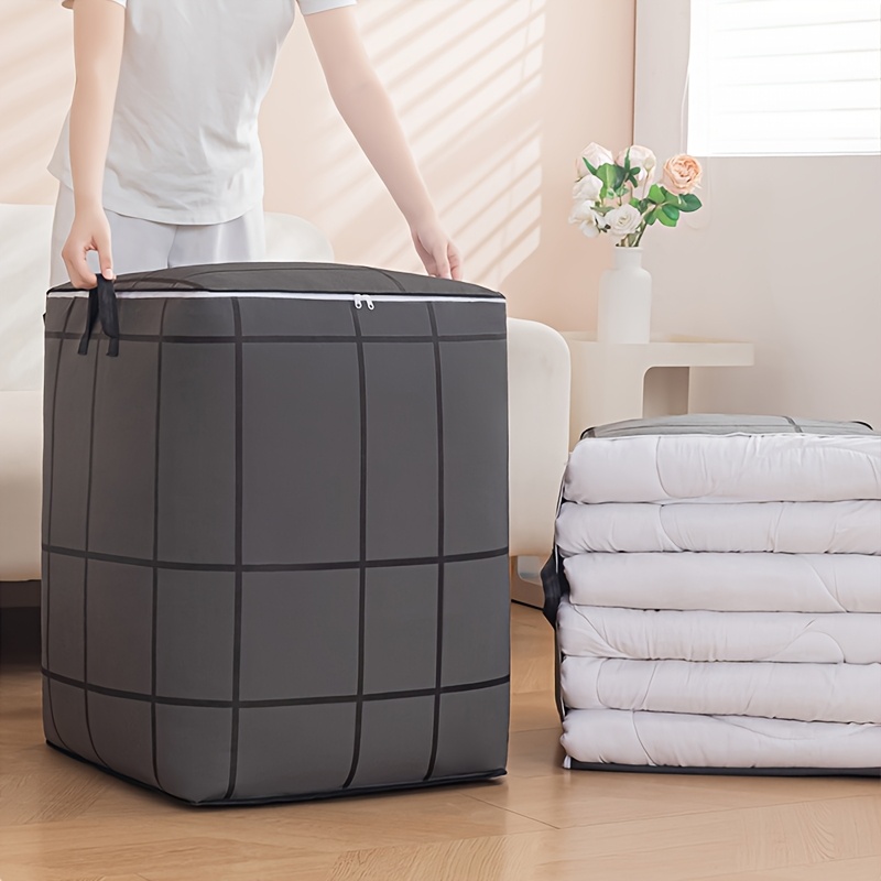 ジッパーとハンドル付きの大容量布製収納バッグ - 毛布、シー - Laundry Strip Eco のレビューと価格