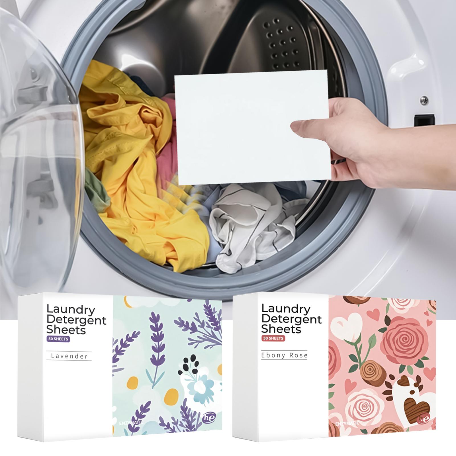 エコフレンドリーな洗濯石鹸シート 50枚入り/セット 水溶性 - Laundry Strip Eco のレビューと価格